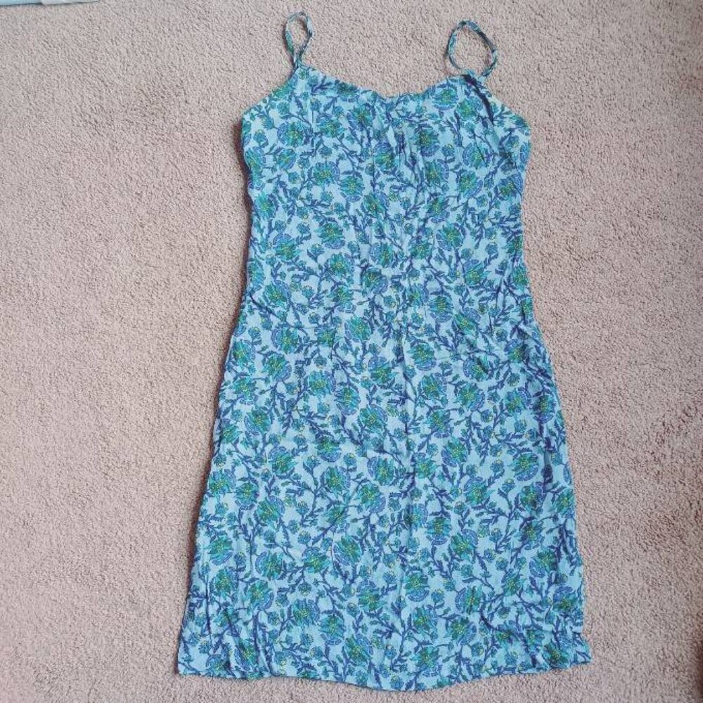 Old Navy Dress Women Sz 2 Floral‎ Scoop Swing Tank Cami Dress Cottagecore